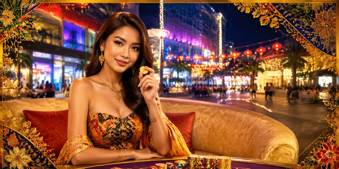 Suasana permainan Baccarat dengan motif batik di Johor Bahru melalui platform betsuper